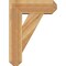 Ekena Millwork Traditional Craftsman Rough Sawn Bracket w/ Offset Brace, Western Red Cedar, 8"W x 22"D x 30"H BKT0806X22X30TRA04RWR - alternate 3